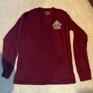 Disney Cruise Line Maroon Long Sleeve